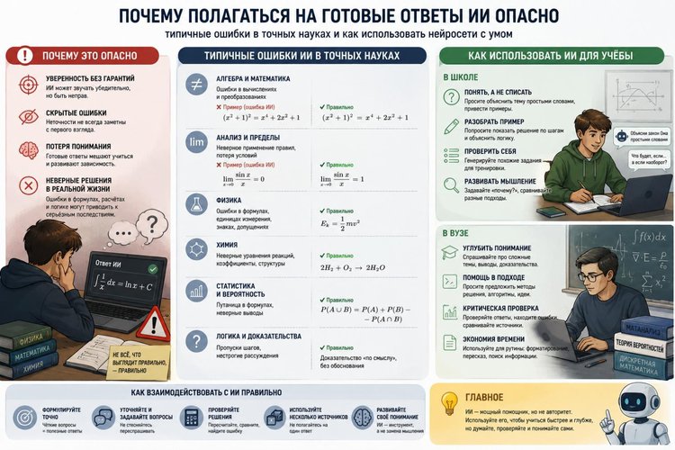 Почему не стоит делать домашнее задание с ИИ