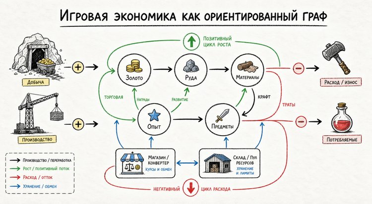 Теория графов в дизайне игровой экономики